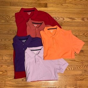 Five Amazon Essential Polos